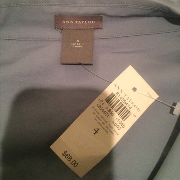 NWT Ann Taylor Dress Wrap Blouse with long tie bow size 4 - Picture 2 of 8